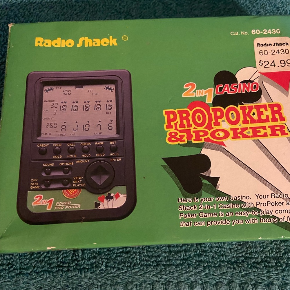 Radio Shack 2in1 Pro Poker  and Poker Game
